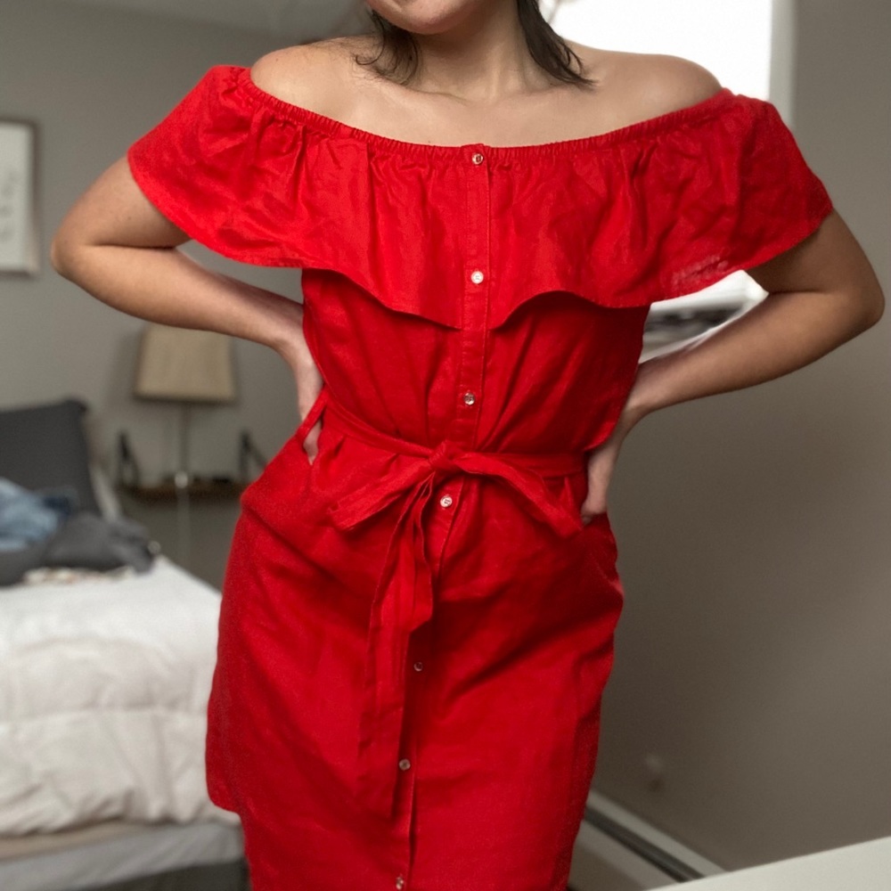 Guess Off the Shoulder Dress